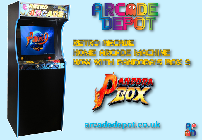 Our upright arcade machines now with Pandora's box option