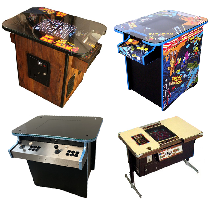 Cocktail table arcade machines, a short history