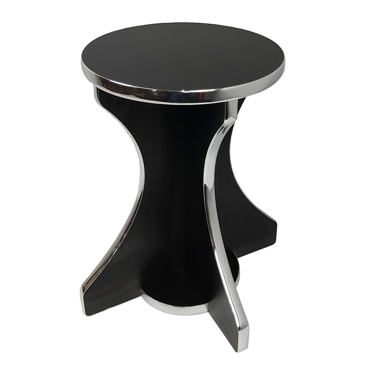 Arcade Stool - Black & Chrome - Arcade Depot