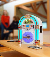 Load image into Gallery viewer, Jive Rock 60 Mini Jukebox in white wood