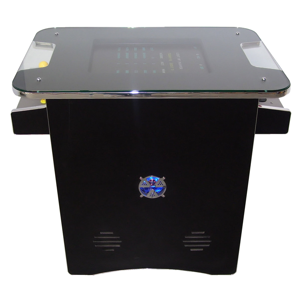 Retro Cocktail Table Arcade Machine Black and Chrome - Arcade Depot