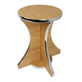 Arcade Stool - Oak & Chrome - Arcade Depot