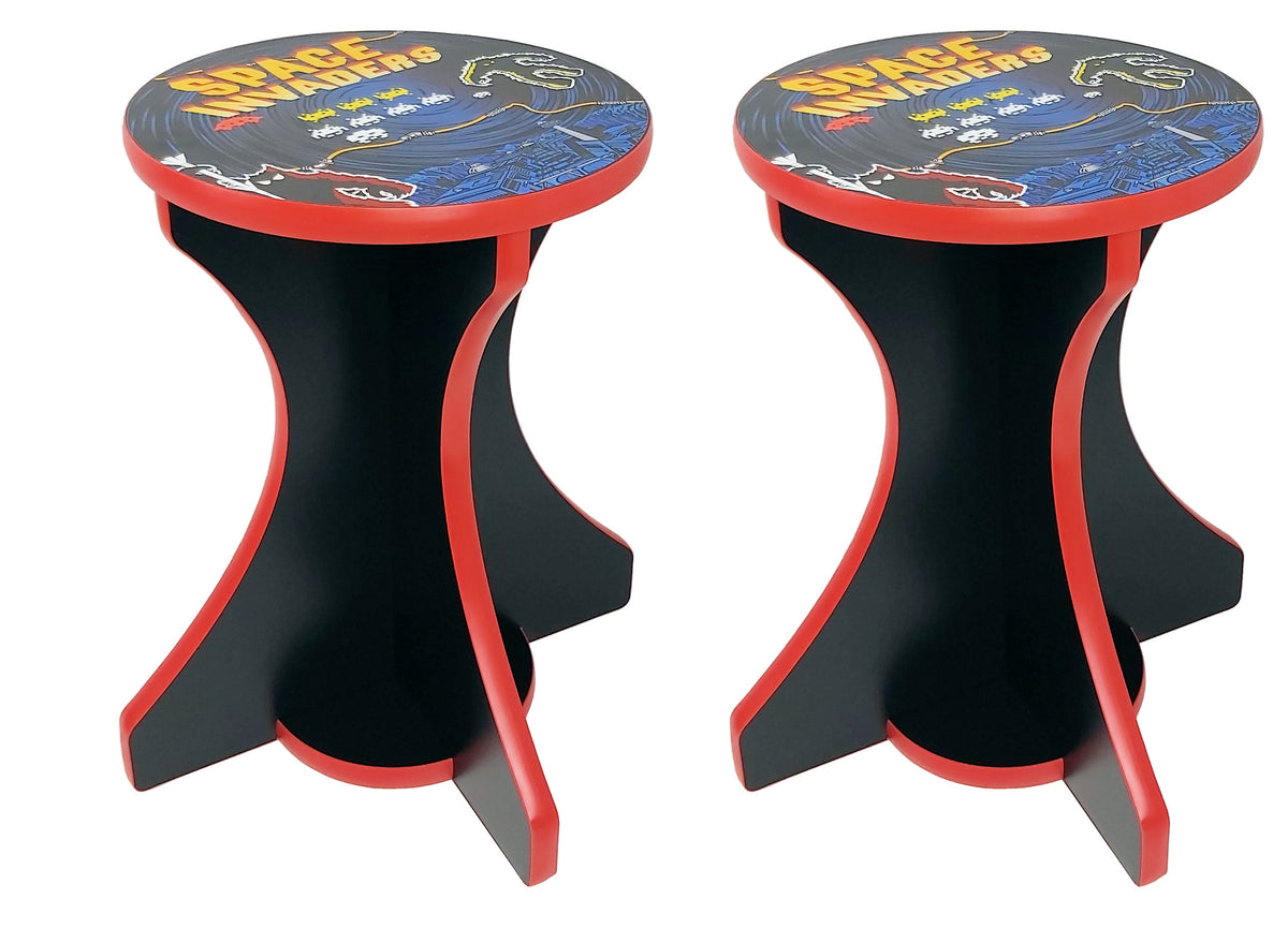 Arcade Stool - Space Invaders Theme - Arcade Depot