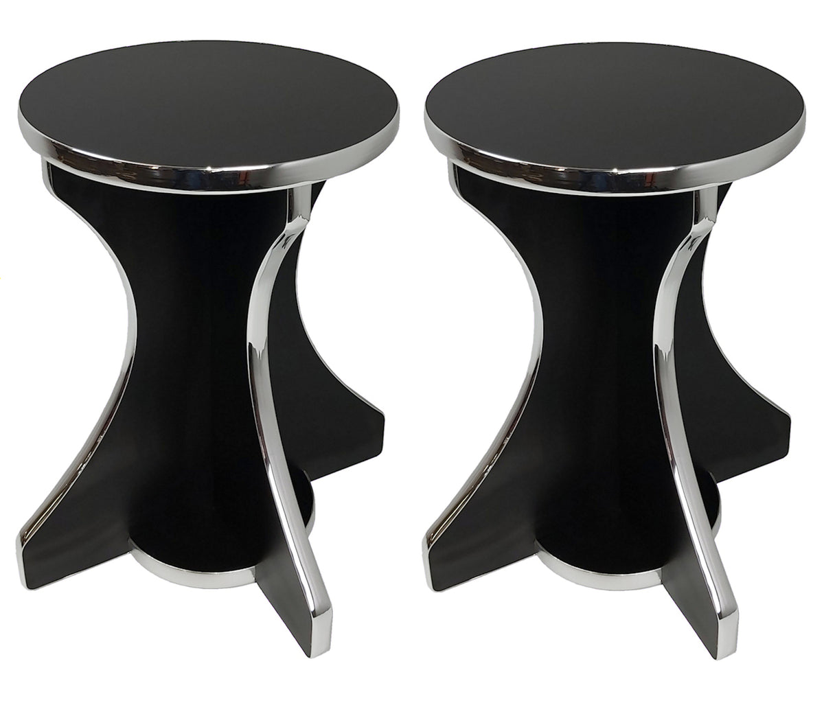 Arcade Stool - Black & Chrome - Arcade Depot
