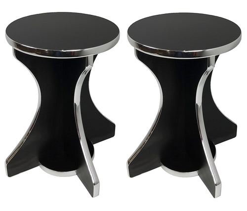 Arcade Stool - Black & Chrome - Arcade Depot