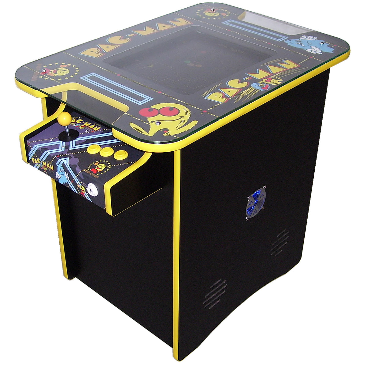Pacman Themed Table Arcade Machine 60 or 400 Classic Arcade Games - Arcade Depot
