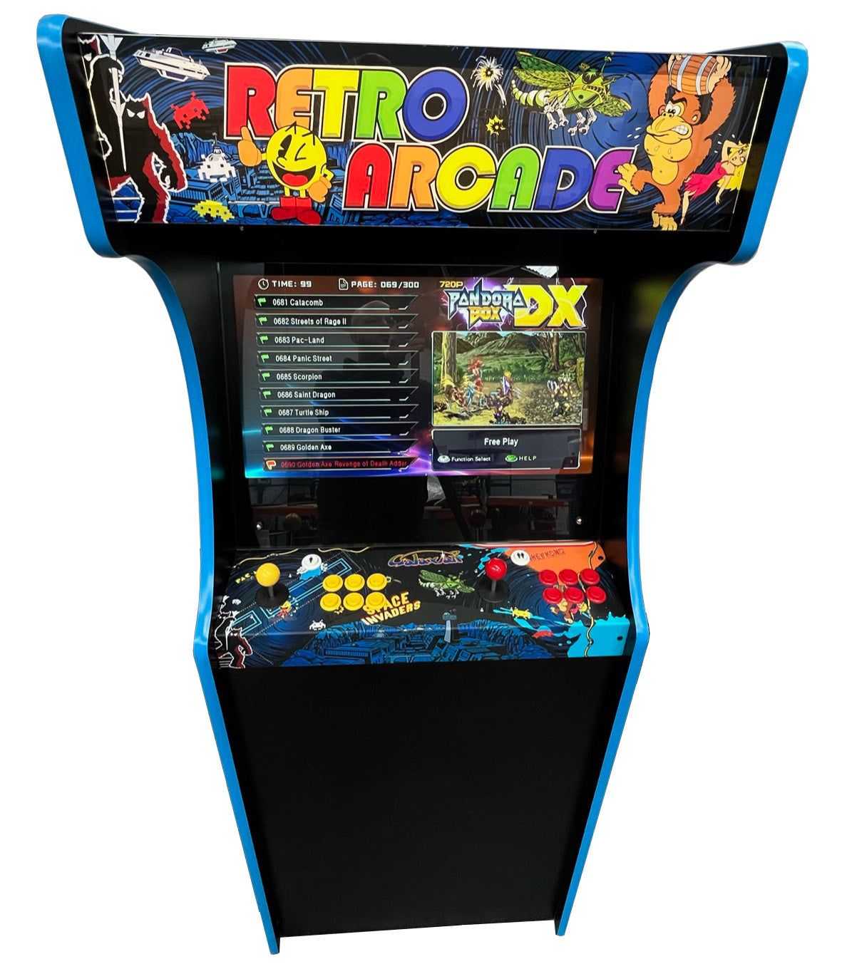 Retro Arcade 3000 Upright Arcade Machine (Pandora Box DX) - Arcade Depot