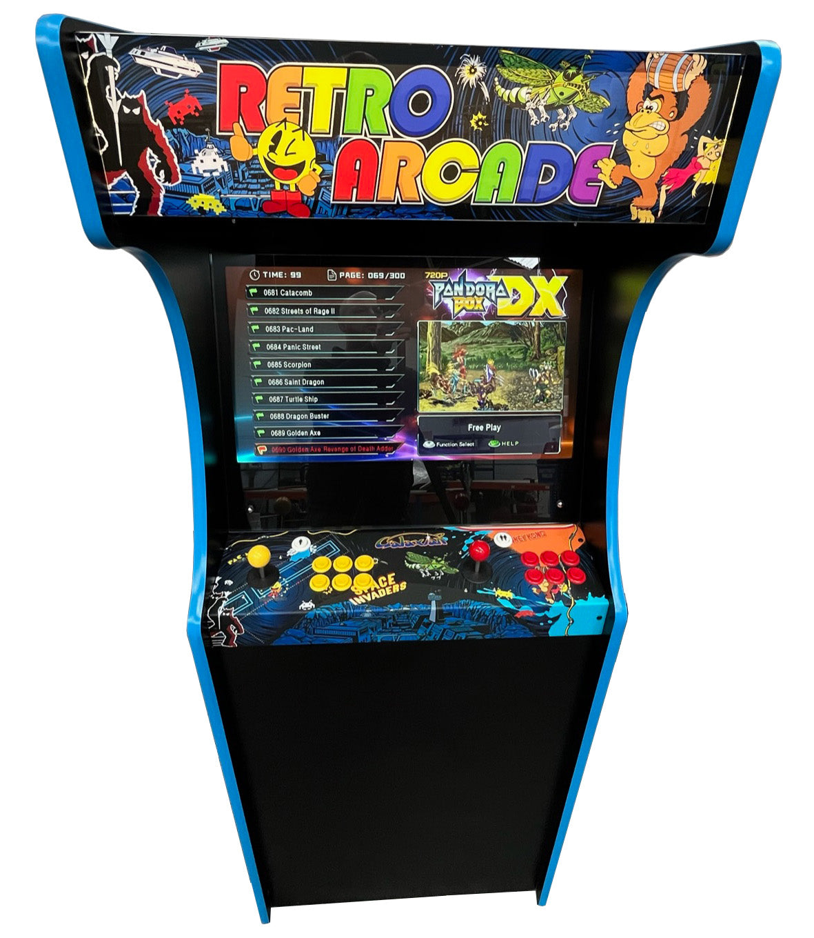 Retro Upright Arcade Machine (Pandora Arcade Box DX)